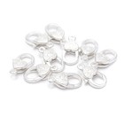 925 Sterling Silver Engrave Heart Shape Clasp Size 6x12mm Sold 3pcs Per Bag