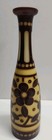Vintage Bohemian Style Glass Decanter bottle With Floral Design Austrian Made 