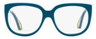 Gucci Retro Square Eyeglasses Gg0470o 003 Teal 56mm