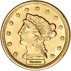 Us Gold  2 50 Liberty Head Quarter Eagle - Pcgs Ms63 - Random Date And Label