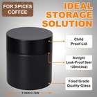 Smell Proof Jar 4 Oz  4 Pack Air Tight Herb Container thick Uv Resistant Jar