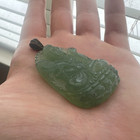 Kuan Yin Pendant Jadeite Buddha Sterling Silver Carved Jade Jewelry Compassion