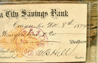 1879 Carson City  Nevada  cc Mint   sal Waugeuheim Co  Early Bank Check Document