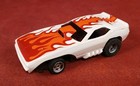 Aurora Afx Screecher Flaming Cuda 1971 Barracuda Slot Car Mint New Tested Works 