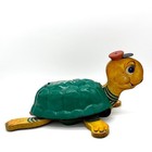 Vintage Timmy Turtle 1950 s Fisher Price  150 Musical Pull Toy