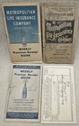 Vintage Antique Bank Premium Books 1919 1930s 1950s Life Insurance Postcard
