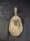 Antique Silver Plated Vanity 8  Hair Brush Pre-owned Good Condition