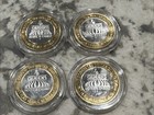 Four Queens Casino Silver Strike Complete Set Of 4 Aces  10 Vegas Gaming Token