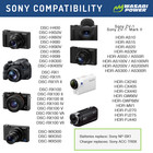 Wasabi Power Battery  2-pack  And Dual Charger For Sony Np-bx1  Np-bx1 m8