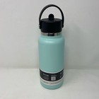 Hydro Flask 32 Oz Wide Mouth Insulated Water Bottle W  Flex Straw Cap - Dew