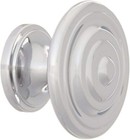 5 Chrome Knobs Cabinet Dresser Hardware 
