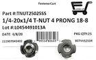  25  Stainless Steel T-nut 1 4-20 X 1 4  4 Prong   18-8 - Fast Free Shipping