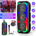 Tws Bluetooth Speaker Portable Loud Wireless Stereo Bass Subwoofer Outdoor Home