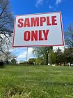 18 X 24 Yard Signs - Custom Design - Full Color - 2 Sided - Stakes Optional