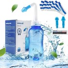 300ml Blue Neti Pot Sinus Rinse Kit     Safe  Drug-free Relief For All Ages