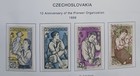 Czechoslovakia- 1959 -  Lot Of Stamps  On Album Page - Used