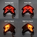 For Kawasaki Z125 Pro 2016-23 Integrated Led Tail Light Brake Turn Signal Smoke