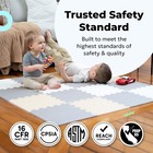 Baby Play Mat  Soft Foam Floor Tiles For Kids  Adjustable Interlocking Foam