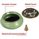 Miupoo Stick Incense Burner And Cone Incense Holder With Brass Incense Stick    