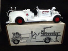 New Ertl 1937 Ahrens-fox Fire Truck Bank W   Key New Franklin Fire Department