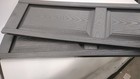 Mid America Raised Panel Window Shutters Black Woodgrain 14 75 w X 59 h