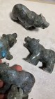 5pcs 4 2   Natural Labradorite  Carving Bear