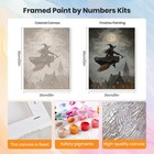 Witch Framed Paint By Numbers Kit For Adults  Town Paint By Numbers For Adult   