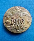 1916 T German East Africa Doa 20 Heller   Tabora Mint   Obv A Rev B   Brass