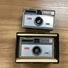 Lot Of 2 Vtg  Kodak Instamatic 100 Film Cameras Untested For Parts Repair Decor