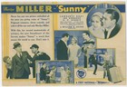 Movie Herald Sunny Marilyn Miller Lawrence Gray 1931 Montezuma Ia