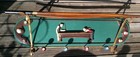 Billiard Pool Ball Vintage Wood   Metal Hanging Rack Wall Display 37 X 13 X 12