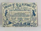 Wwii Uss Yorktown Cv-10 Shellback Golden Dragon Cert Lt Jg George M Bernard