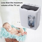 Portable Twin Tub Washing Machine Mini Washer Spin Dryer Compact Semi-automatic