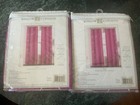2 Two Chf Jillian Flower Pink Rod Pocket Panels Curtain Drapes  50 w X 84  L New