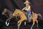 Vintage American Character Bonanza Hoss Cartwright W  Horse Action Figure Toy  