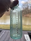 Very Rare Antique 12 Sided Aqua Blob Top Bottle Rolli   Menecay  Canton Oh