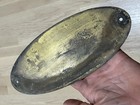 Rare Pre 32 Mack Truck Brass Radiator Emblem Oval Name Plate Original Vintage