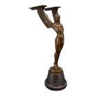 Icarus Greek Mythology Real Bronze Metal Art Sculpture Statue On Marble Base