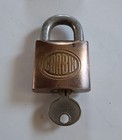 Antique Corbin Brass Padlock With Key   Vintage Master Lock 77 Lion Head Lot