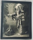 Antique Native American Indian Chief White Wing Signed Photos - Beautiful Images