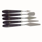 5 Pcs set Plastic Handle Stainless Steel Color Mixing Knife Oil Painting Scraper
