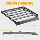 Fit 2005-2023 Toyota Tacoma Double Cab Top Roof Rack Luggage Cargo Carrier Steel