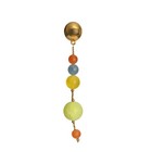 Pierre Cardin - 1995 Multi Color Frosted Bead Single Earring