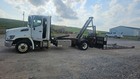 2018 Hino 258 Miller Titan C Series Flatbed Roll-off System Truck Automatic