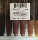 Realeather Crafts Leather Markers 6 pkg-earthtones