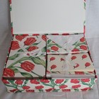 Vintage Floral Stationery Box Set Rose Letter Cards Envelopes Thank You