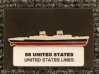 Ss United States Lapel Pin - Blue Riband - Keep Her Memory Alive With This Pin  
