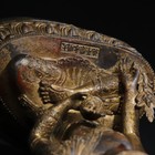 12  Old Antique Tibet Tibetan Buddhism Temple Bronze Gilt Medicine Buddha Statue