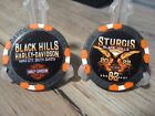 Sturgis Harley Davidson Emblem Poker Chip - Black Hills Rally - Rapid City  Sd