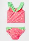 Nwt Baby Gap Girls Toddler Tankini Swimsuit  Swim Strawberry 2t 2